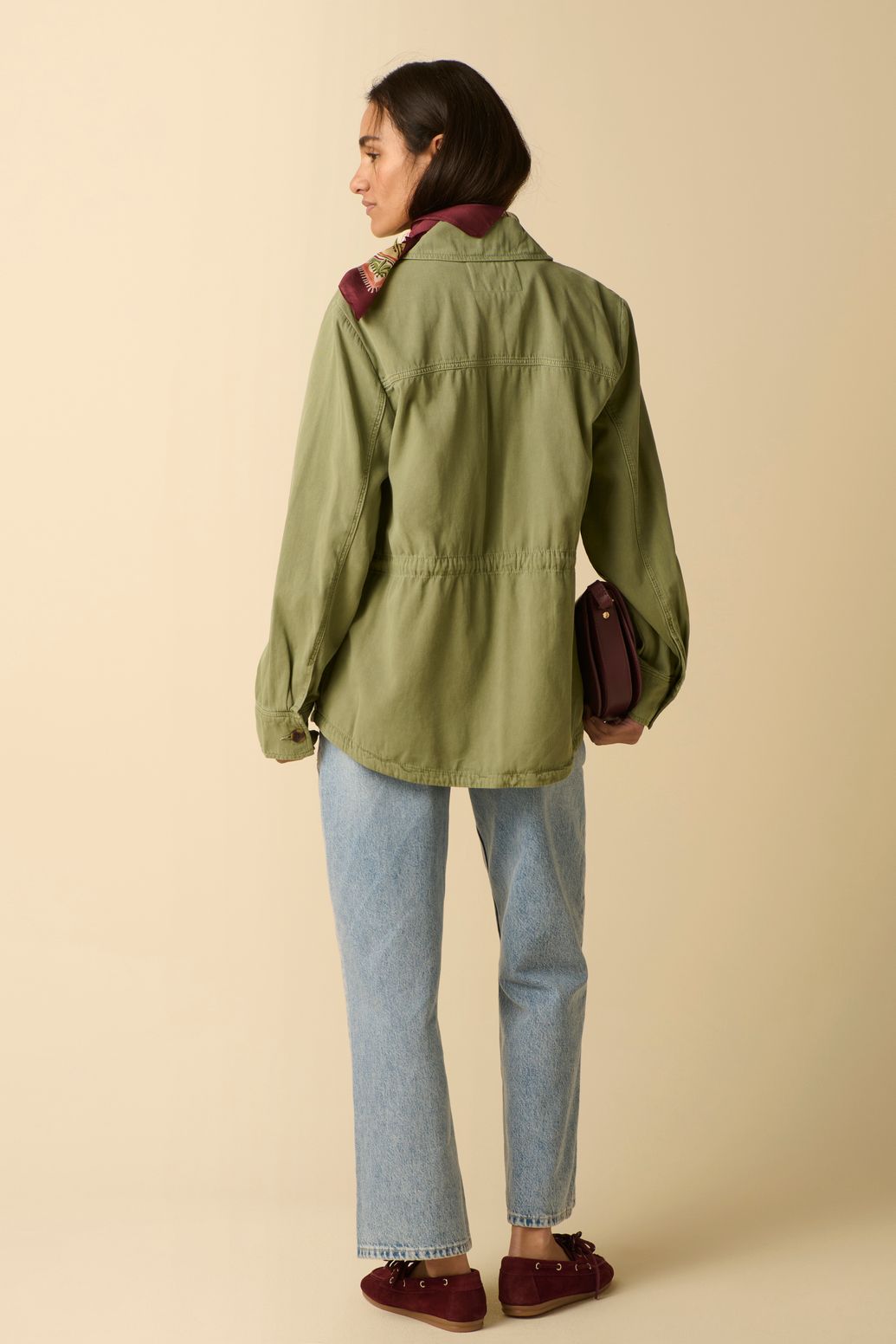 Veste avec poches plaquées - vert foncé