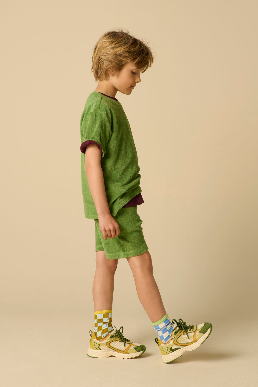 Groen badstof T-shirt
