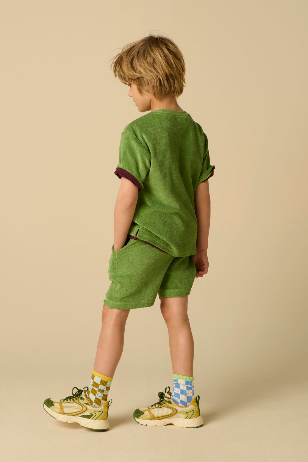Groen badstof T-shirt