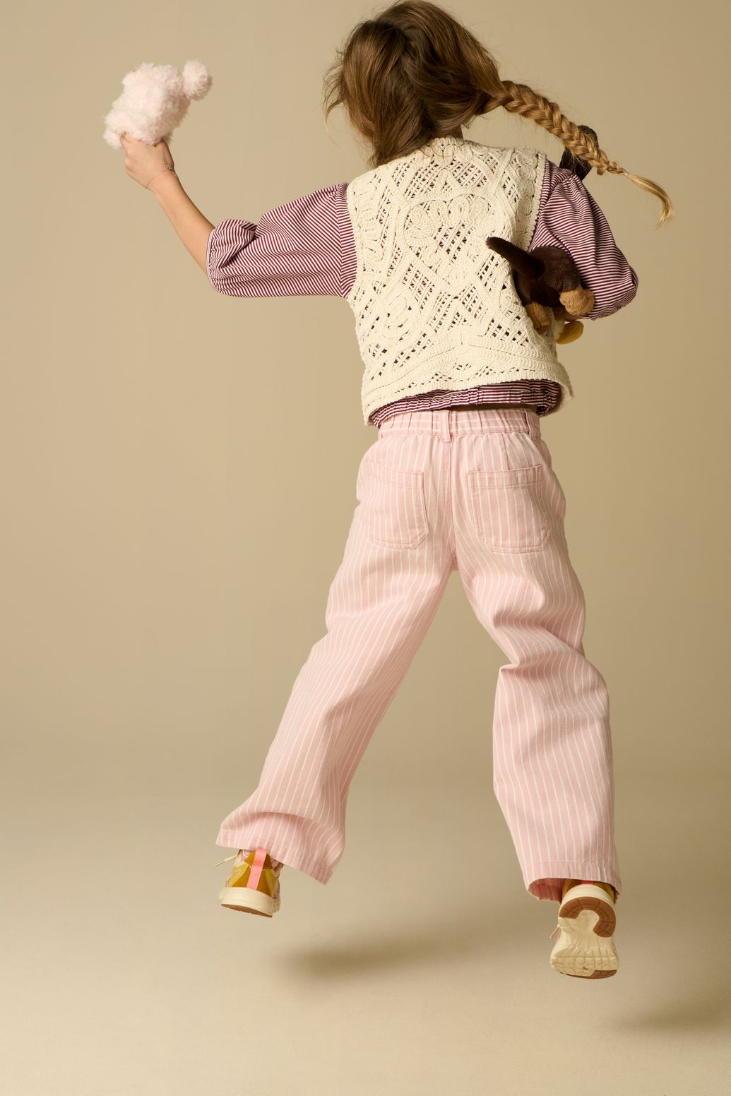 Gilet au crochet - blanc