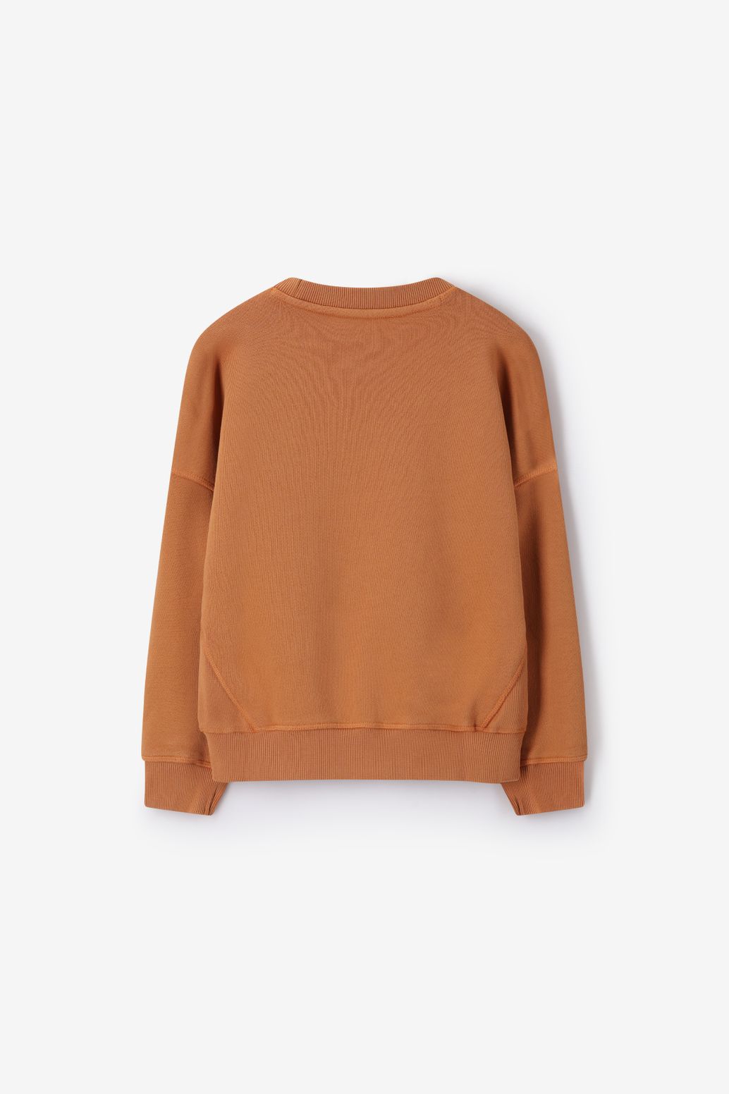 Sweater mit Stickerei-Detail - braun