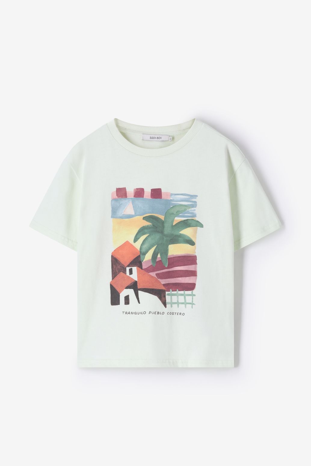 T-shirt avec illustration - vert clair