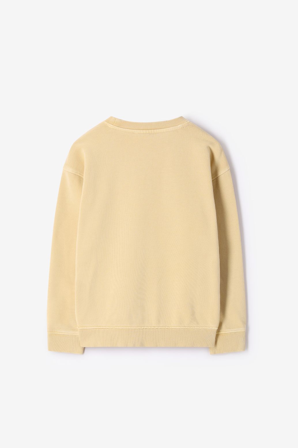 Gele sweater met artwork