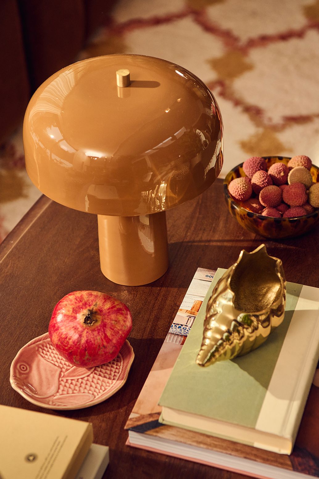 Pot de fleurs coquillage - doré