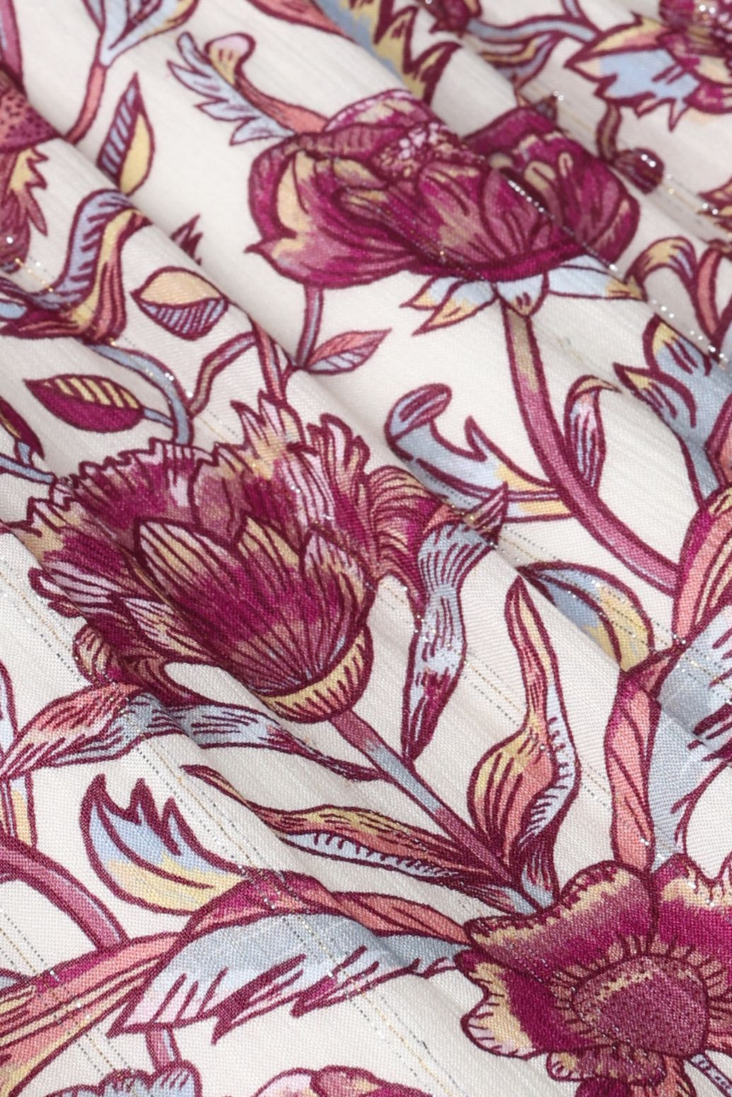 Jupe avec imprimé fleuri - blanc