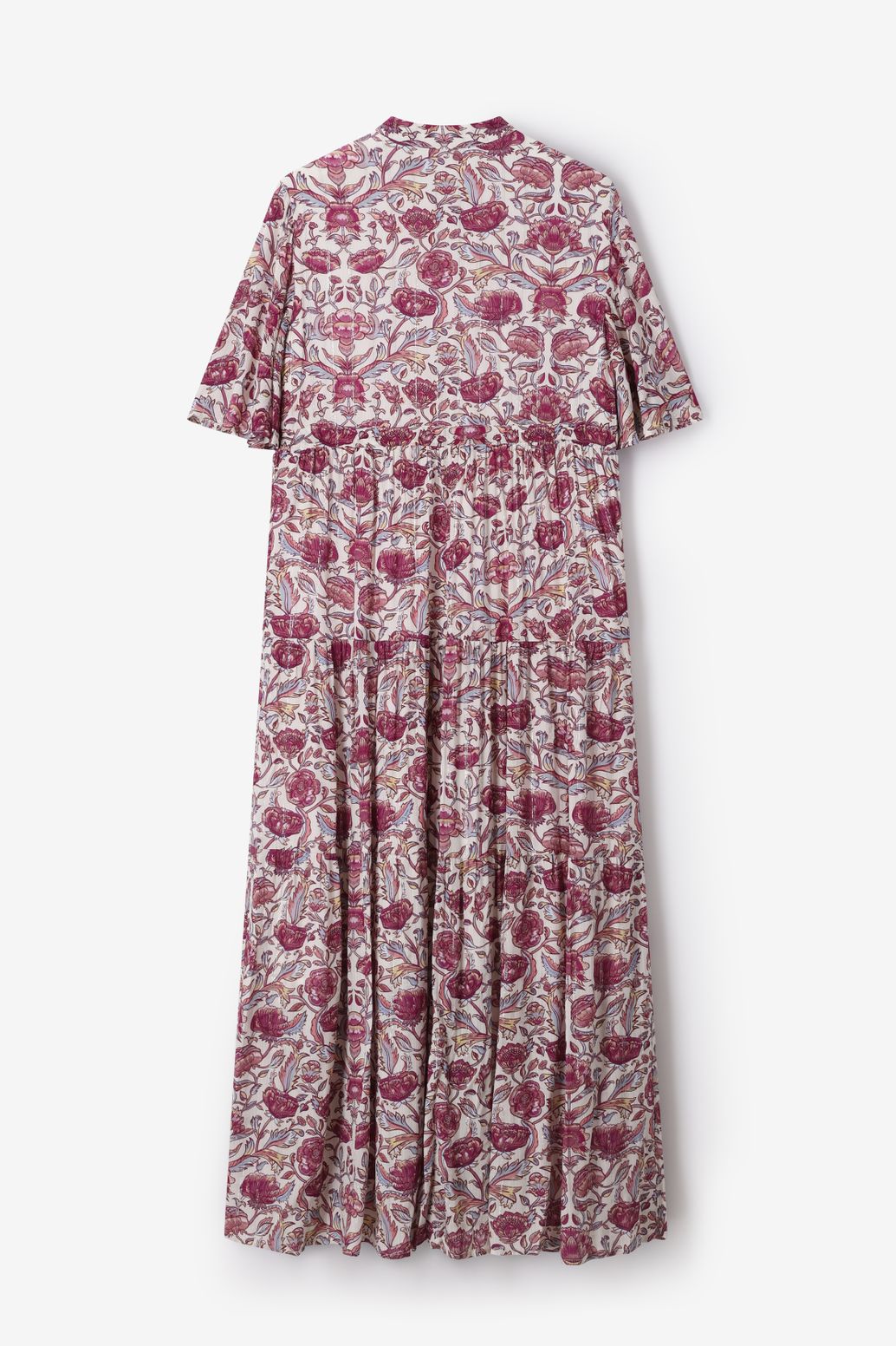 Witte jurk met bloemenprint