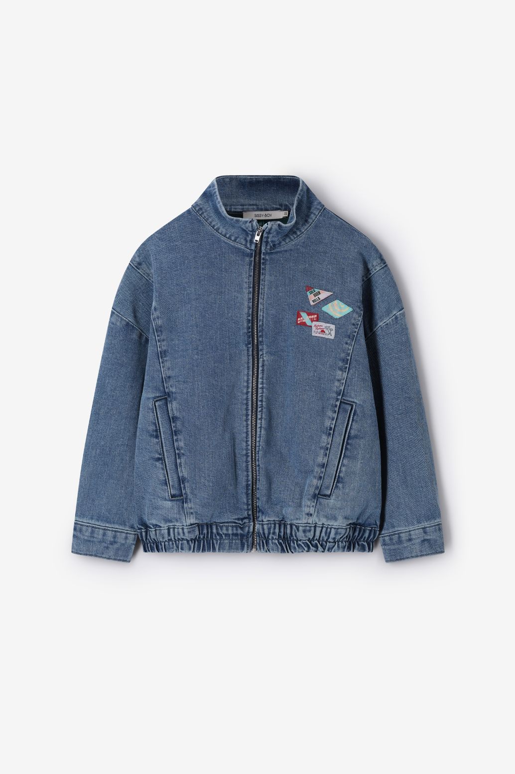 Blauw denim bomber jack