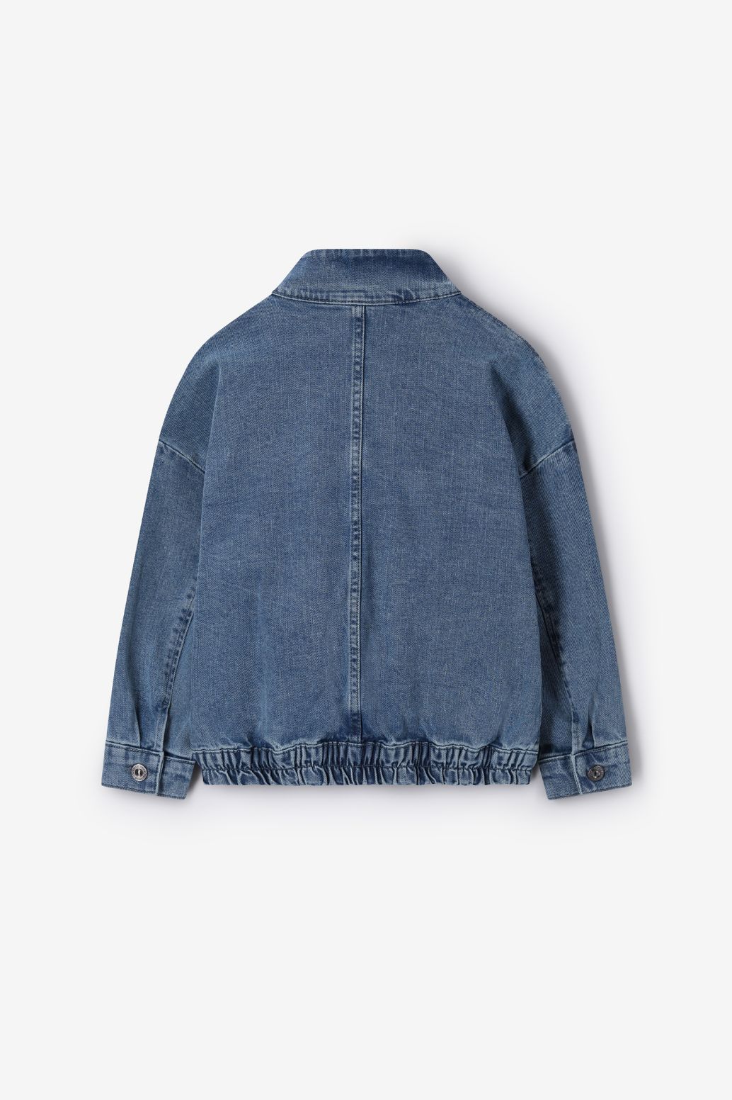 Veste bomber en jean - bleu