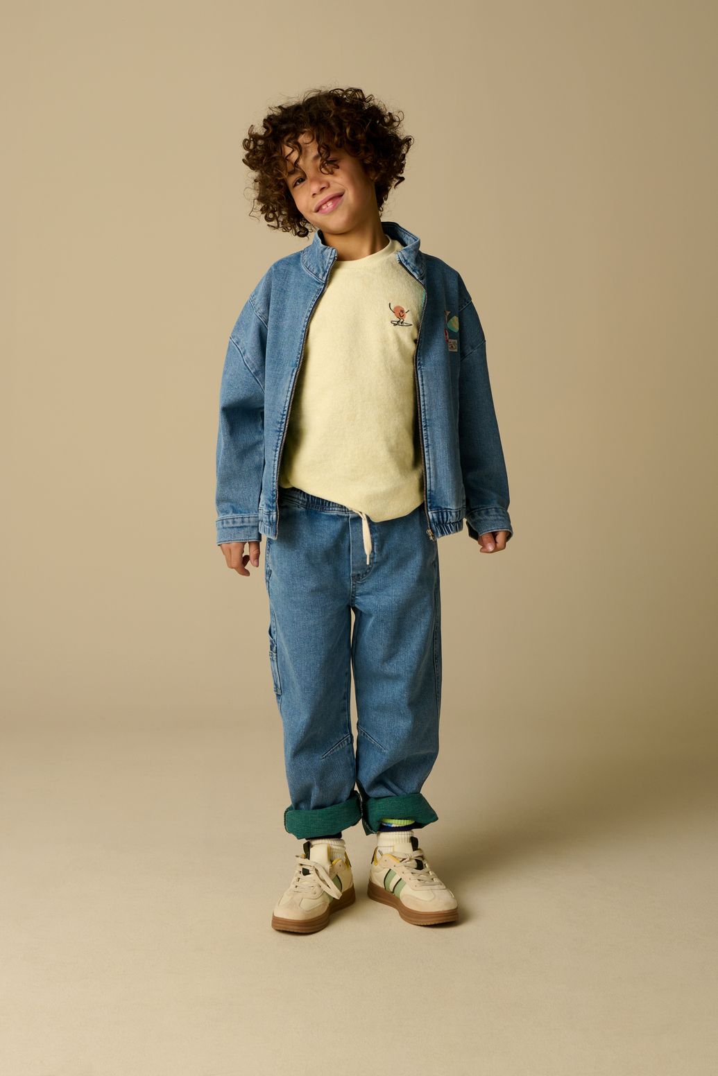 Blauw denim bomber jack