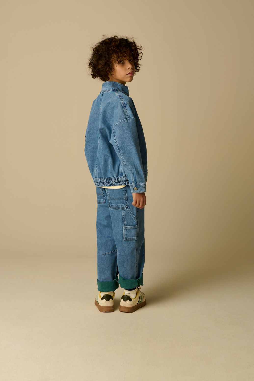 Blauw denim bomber jack