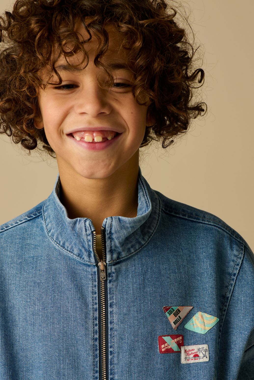 Blauw denim bomber jack