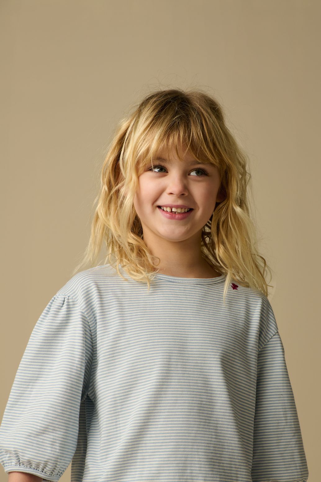 Blauw t-shirt met strepen