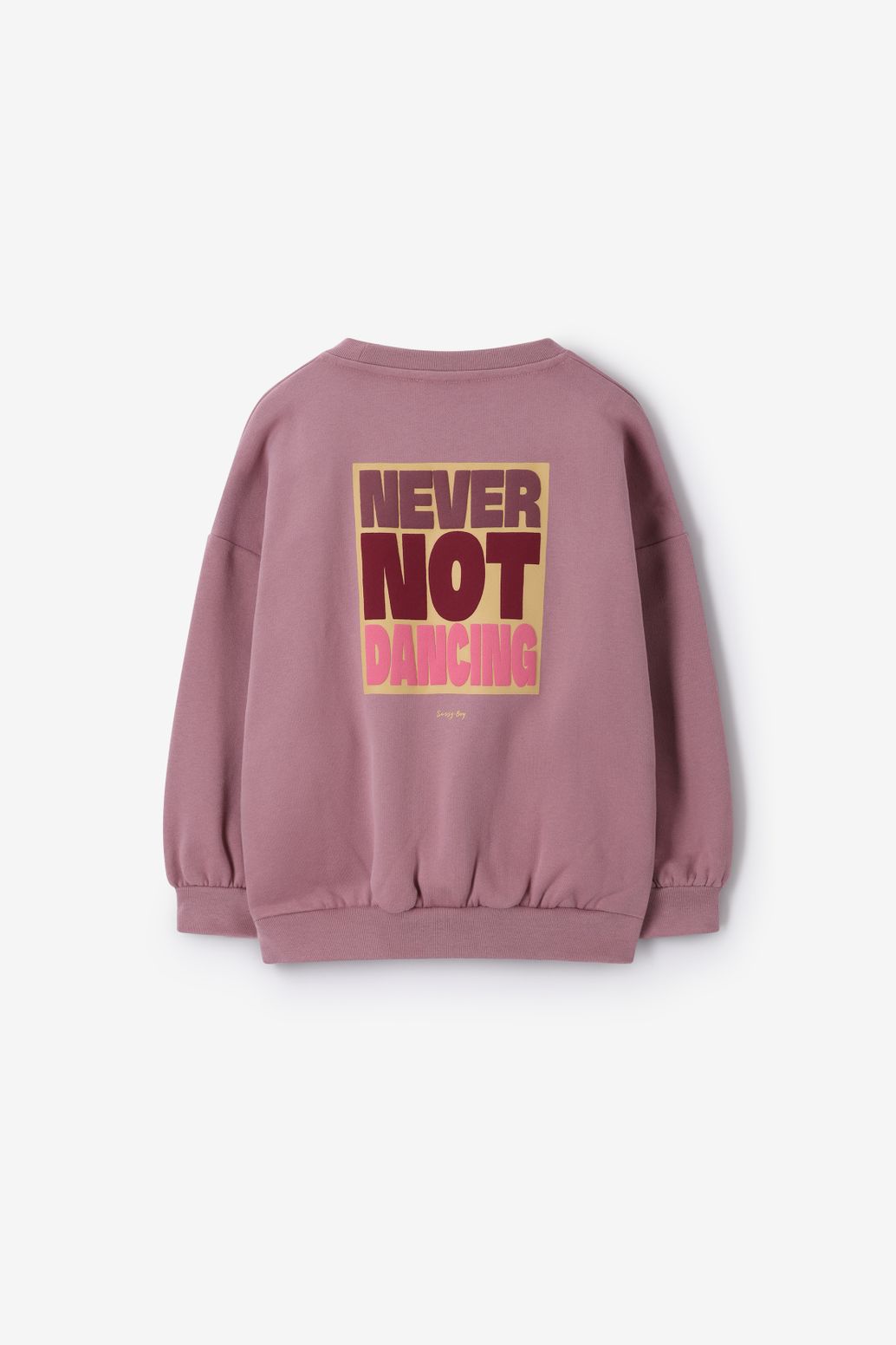 Roze sweater met artwork