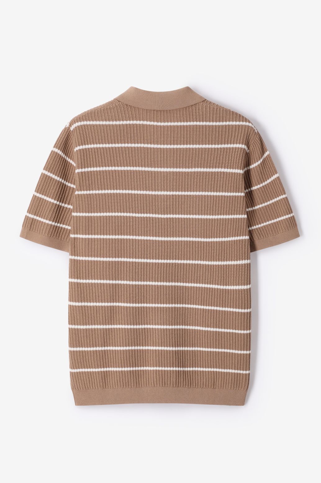Polo avec rayures - marron clair