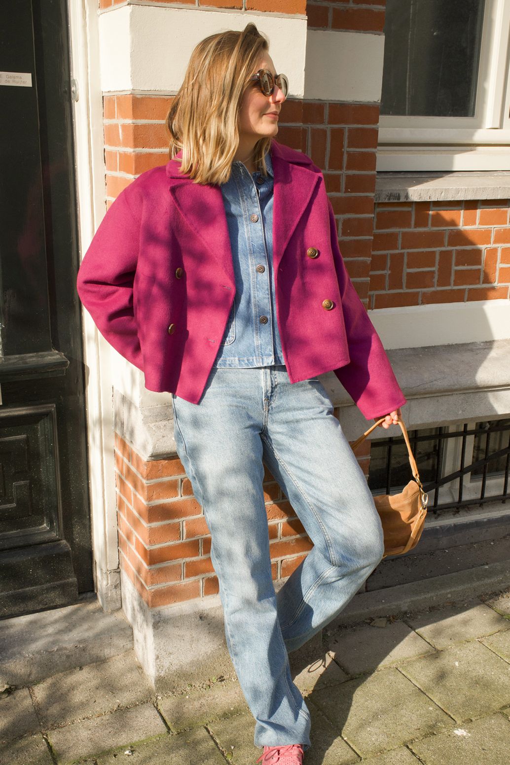 Veste en jean - bleu