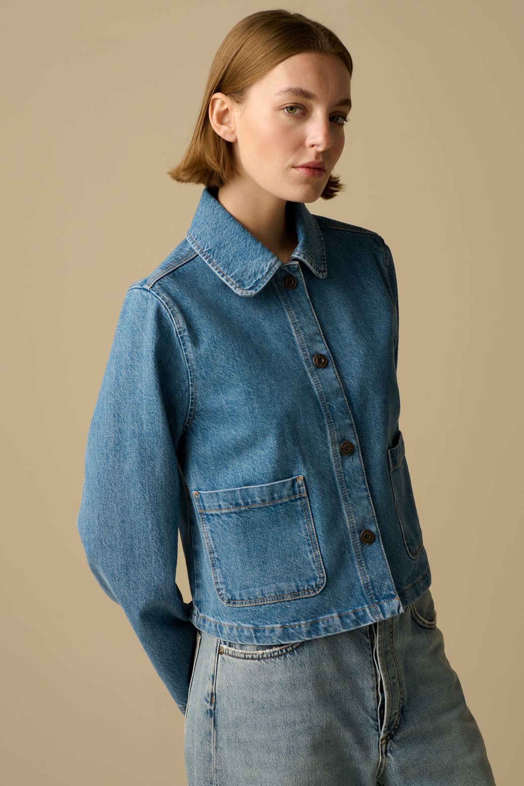 Veste en jean - bleu