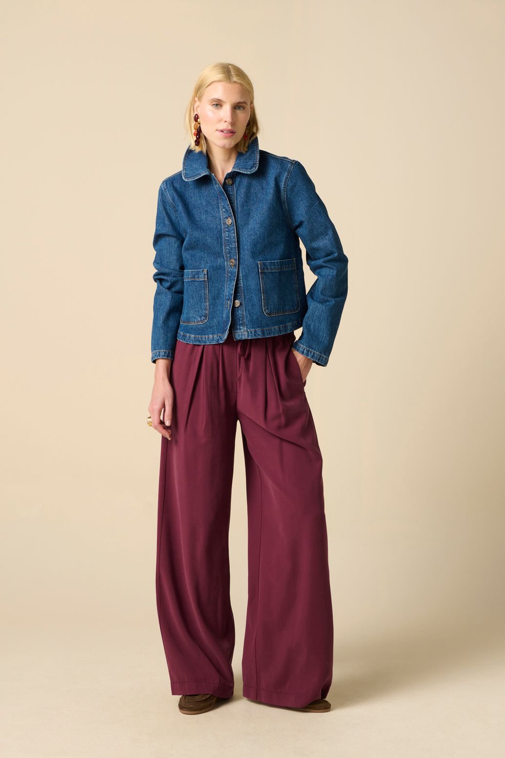 Veste en jean - bleu foncé
