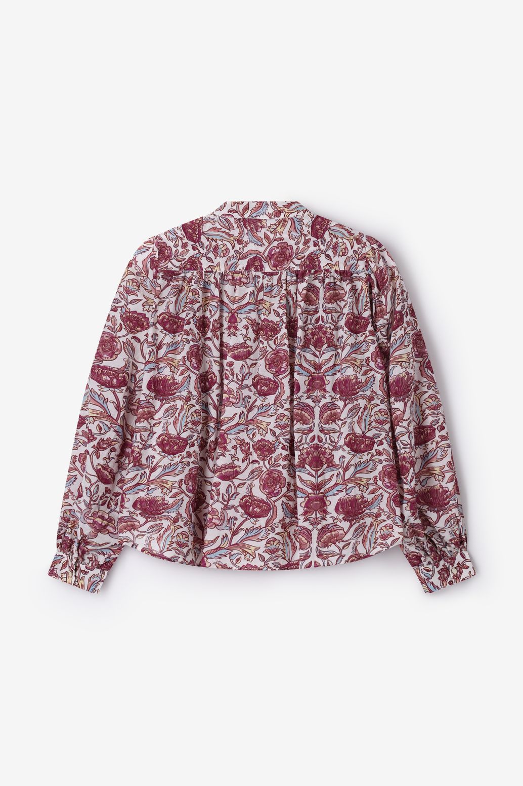 Blouse avec imprimé fleuri - blanc