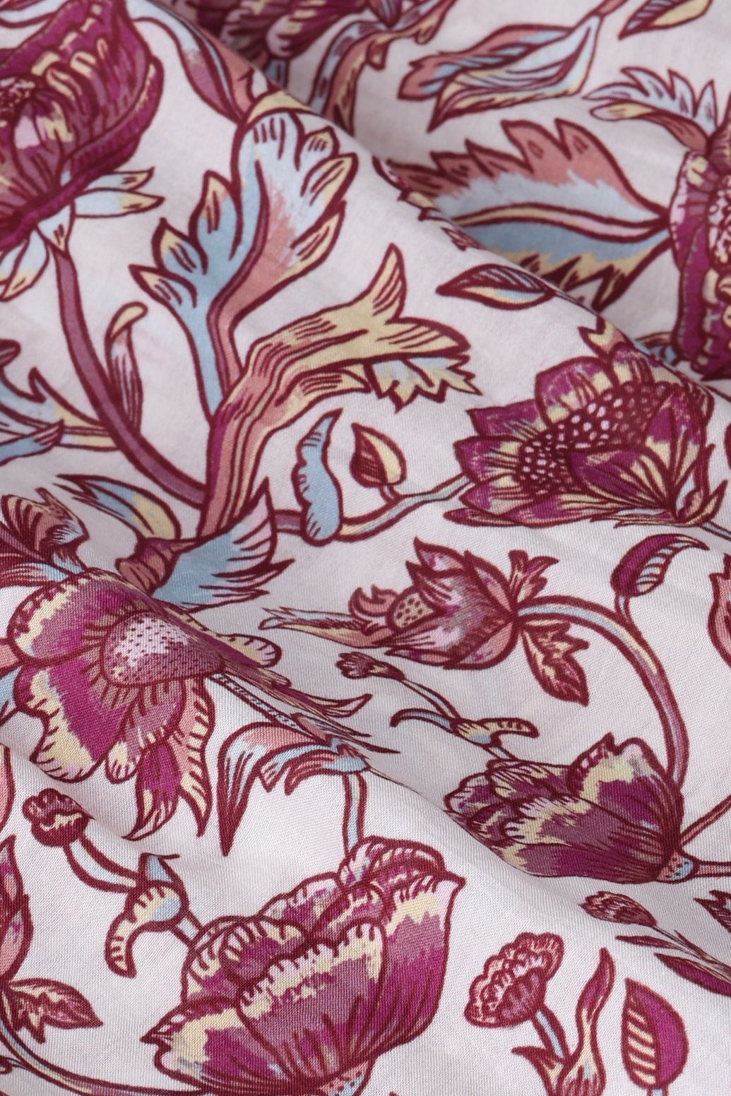 Blouse avec imprimé fleuri - blanc