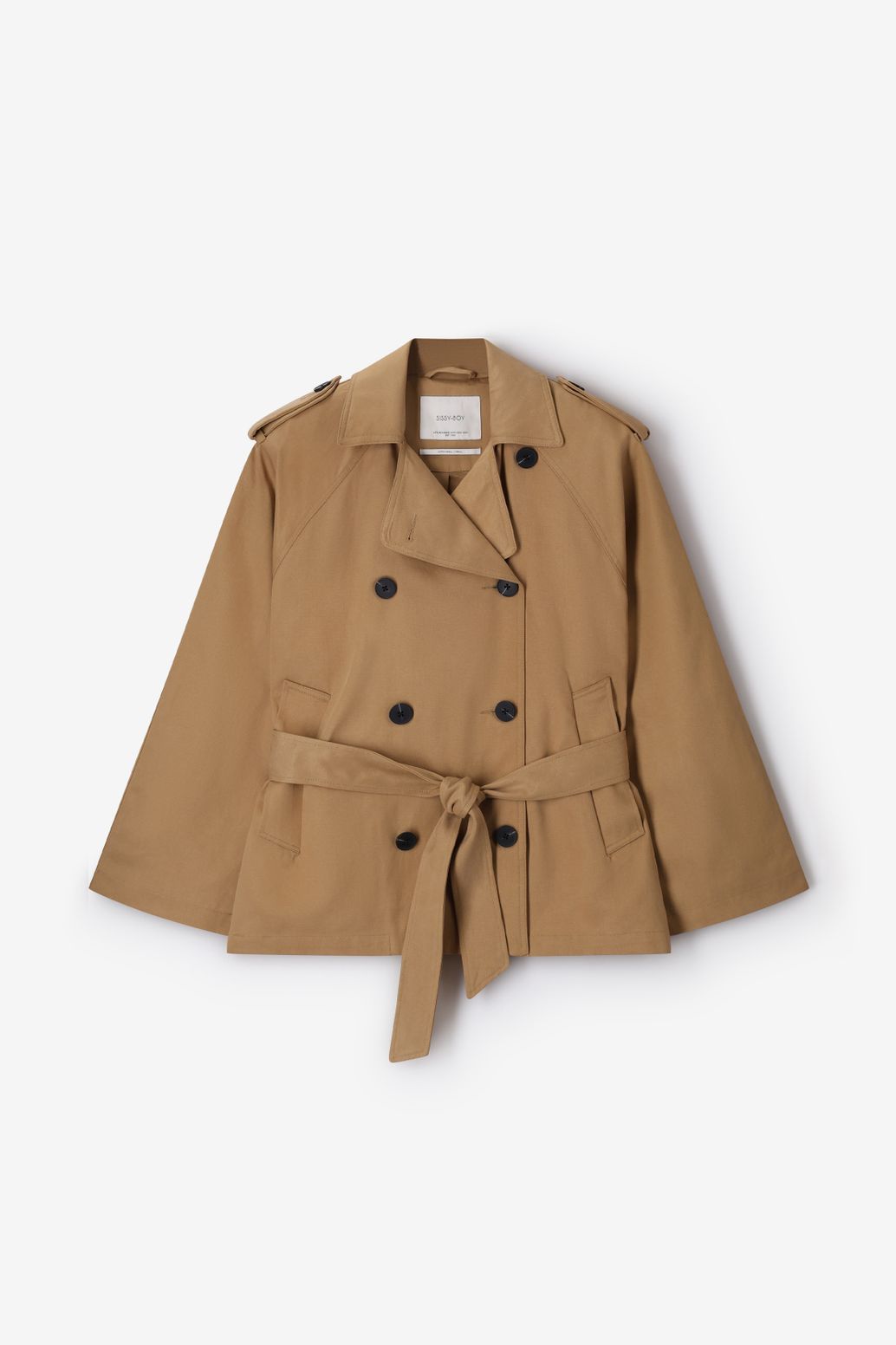Beige trenchcoat