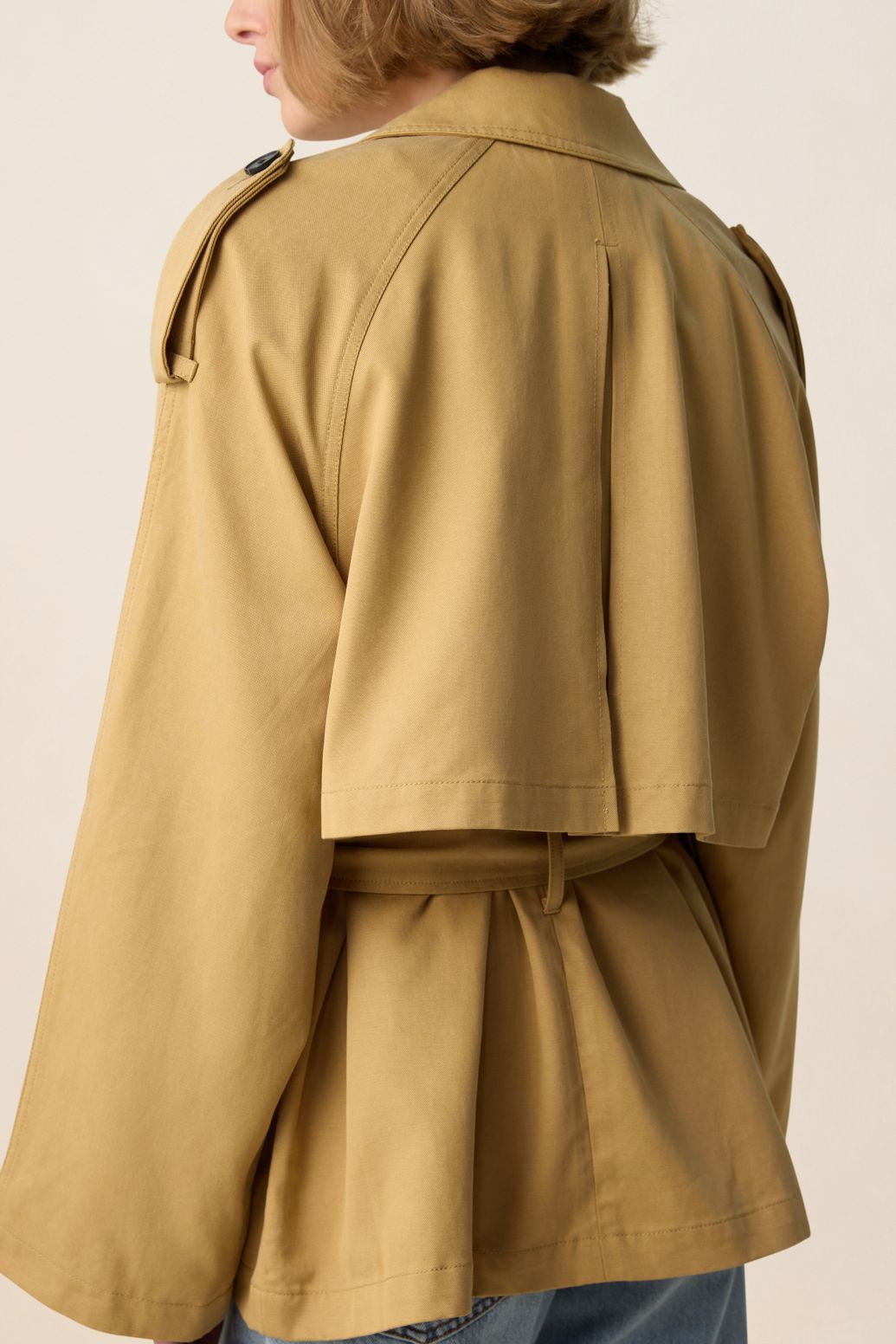Beige trenchcoat