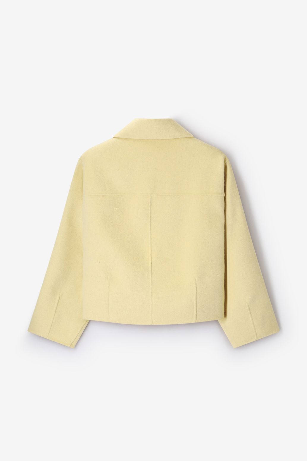 Caban en laine - jaune clair