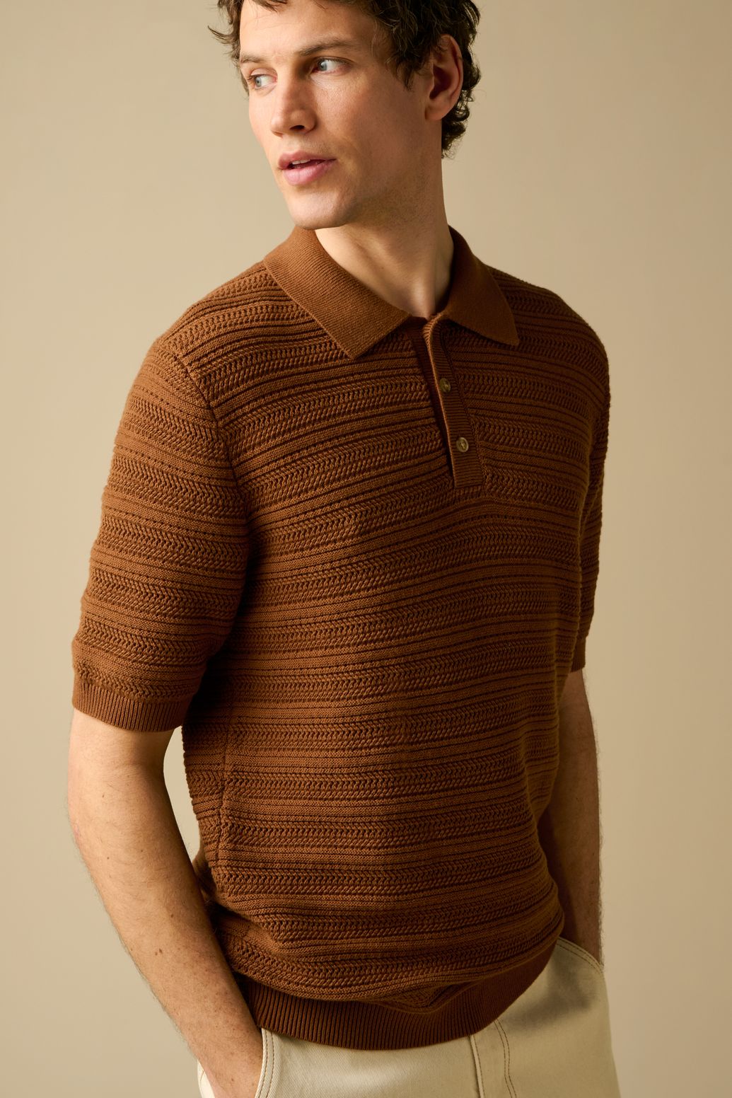 Polo - marron foncé