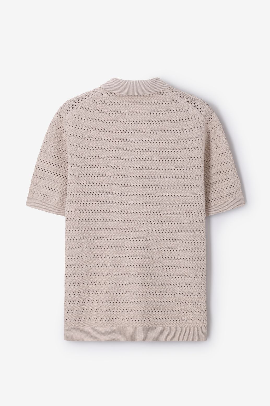 Polo tricoté - beige