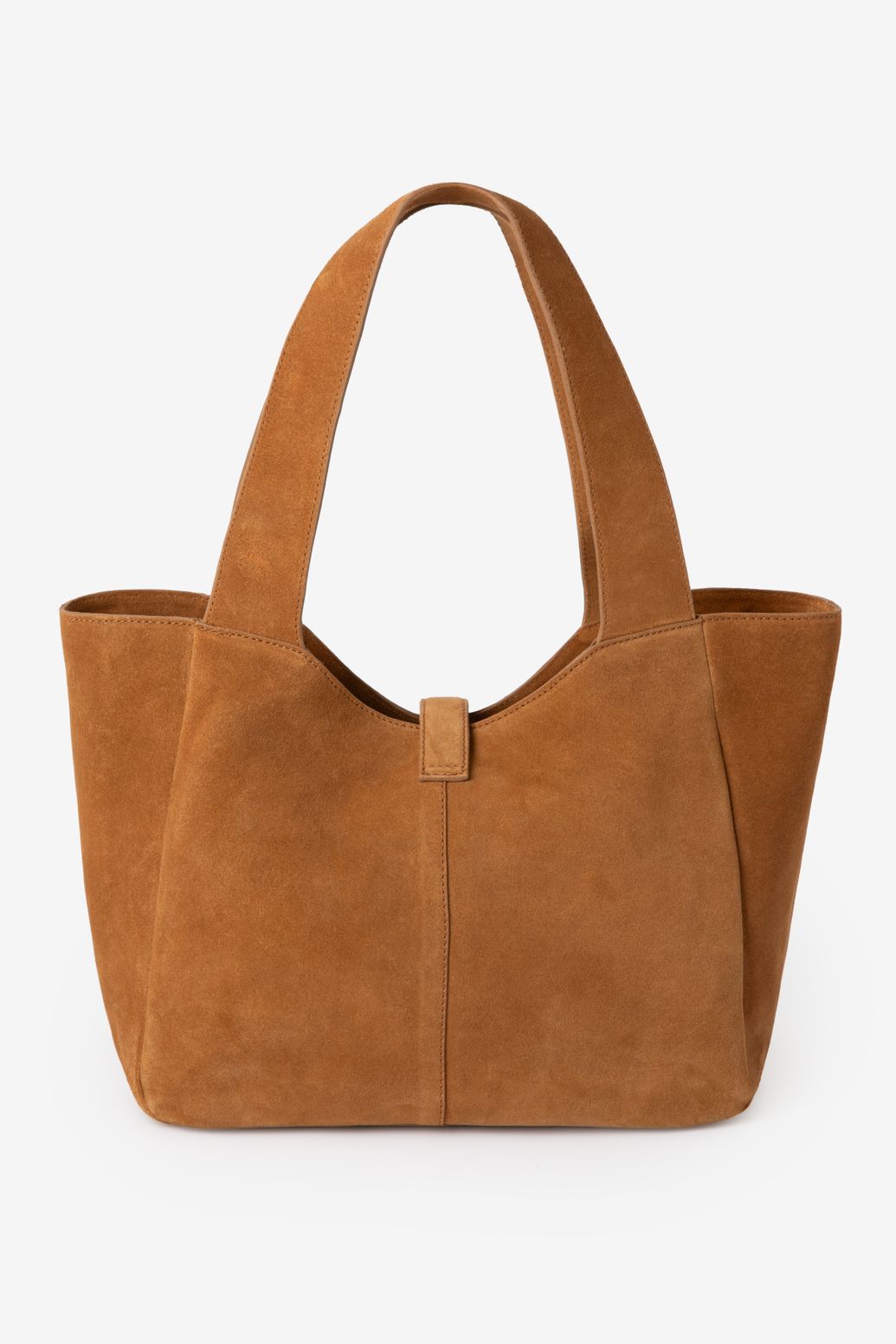 Bruine suède shopper