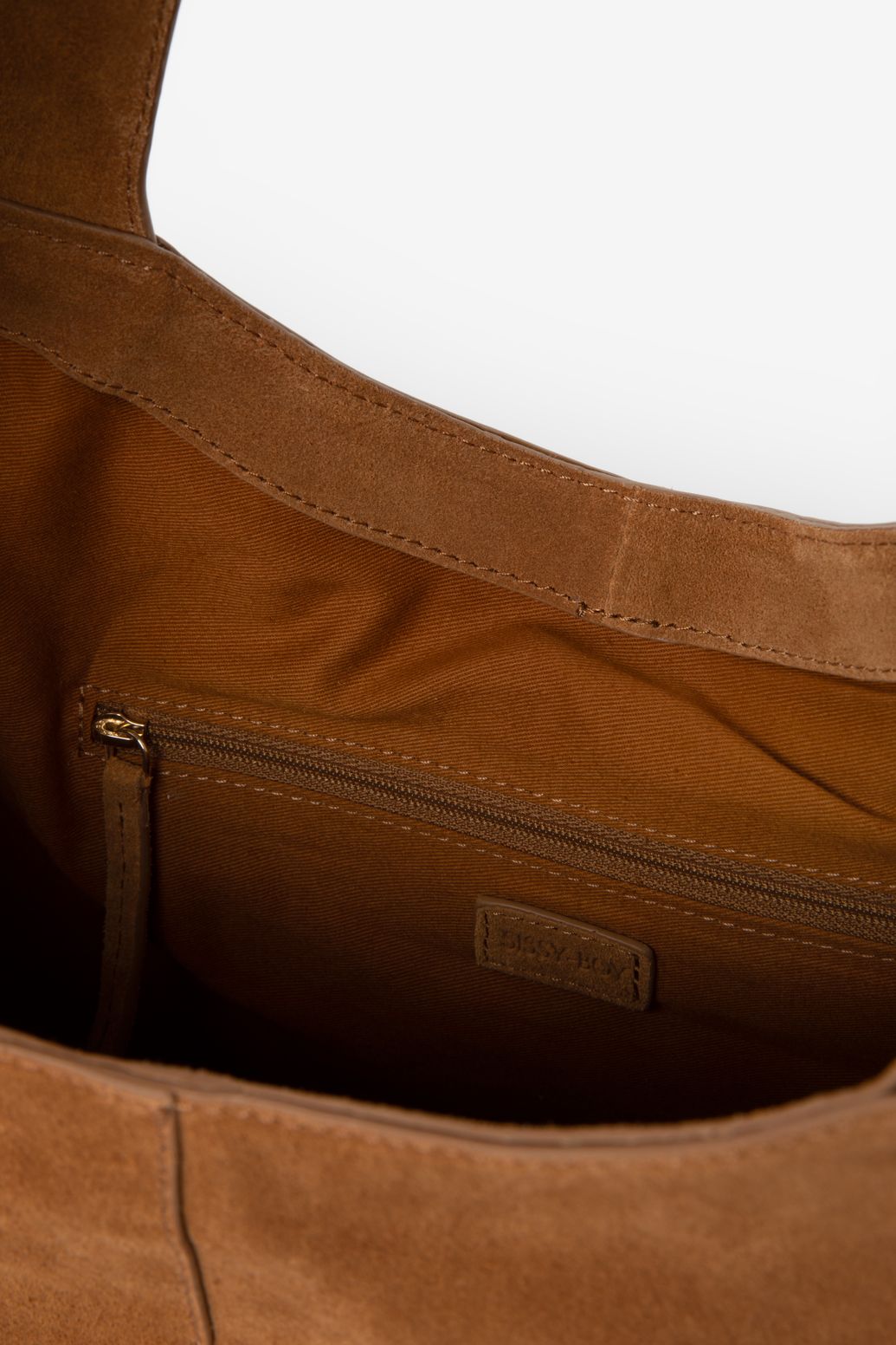 Bruine suède shopper