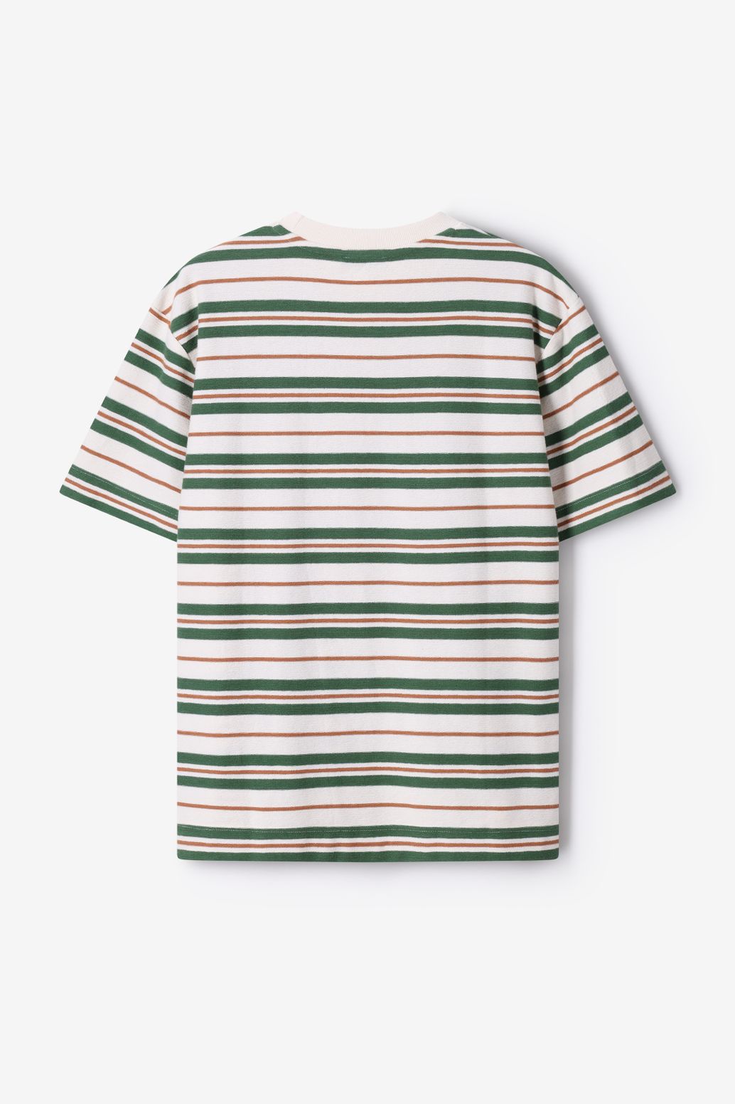 T-shirt rayé - vert foncé