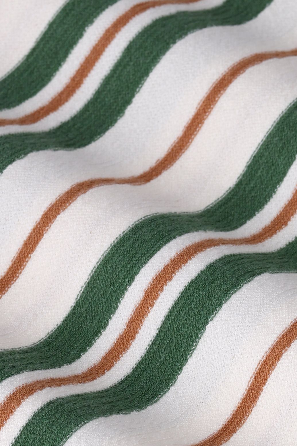 Donkergroen gestreept T-shirt