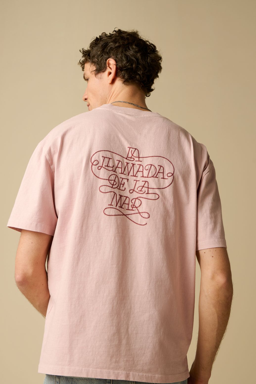 Lichtroze T-shirt met embroidery