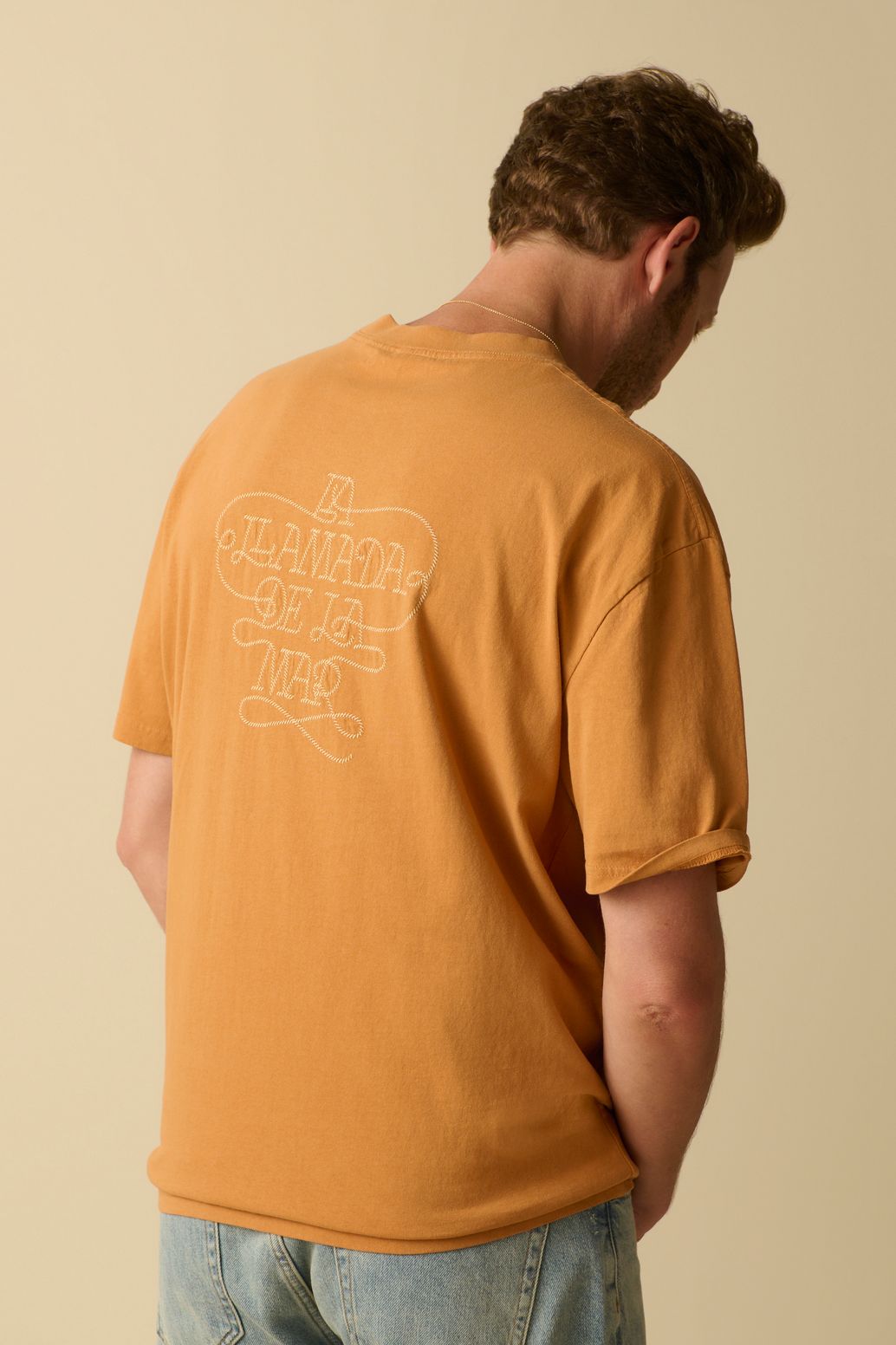 Bruin T-shirt met embroidery