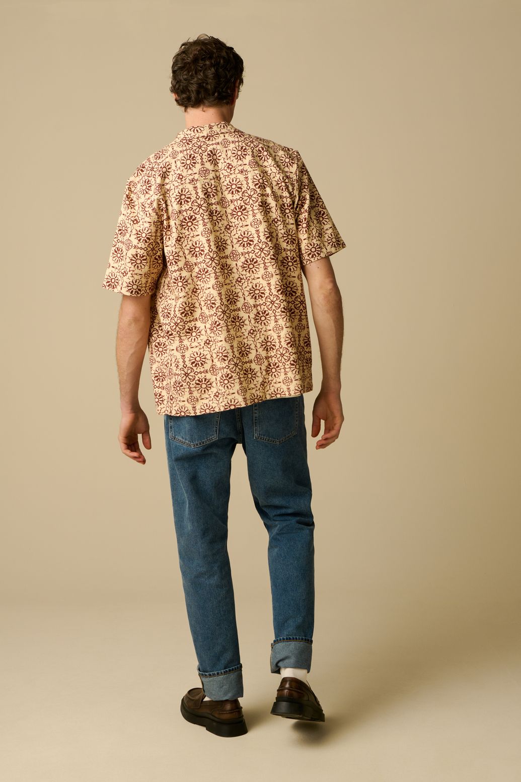 Chemise avec imprimé - beige