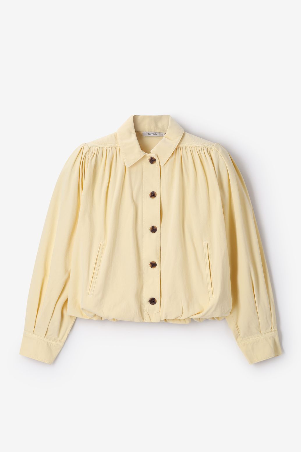 Veste avec manches ballon - jaune