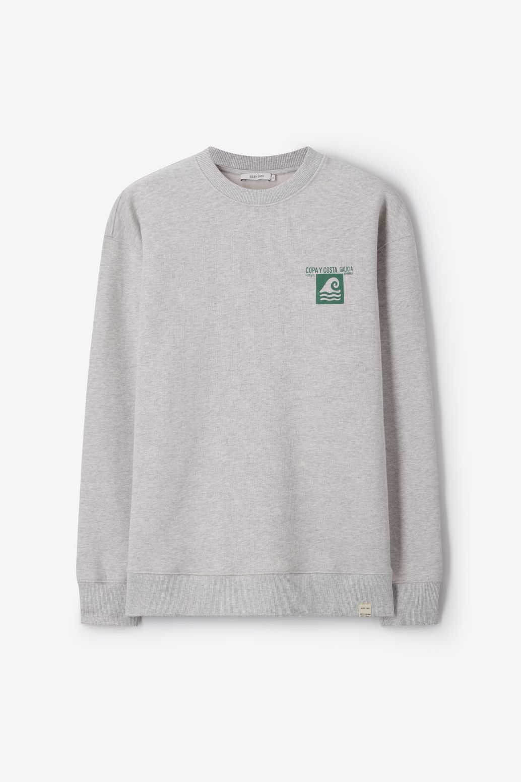 Sweater mit Artwork-Print - grau