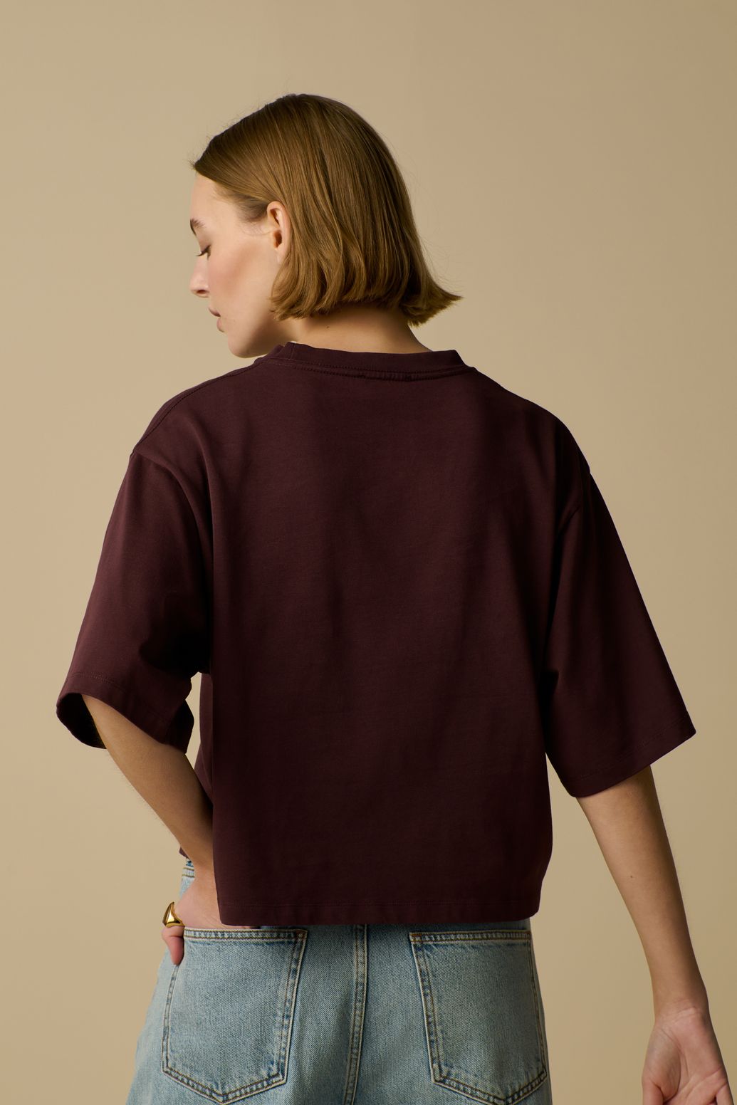 T-shirt - marron foncé