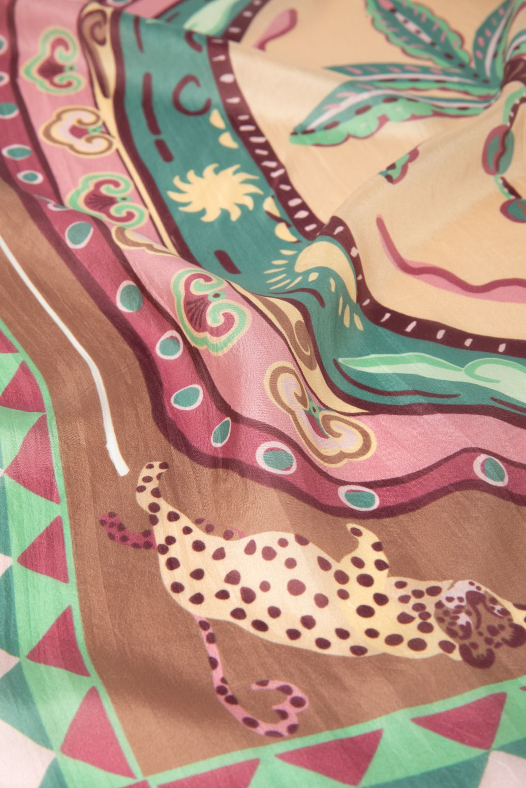 Foulard avec imprimé - marron