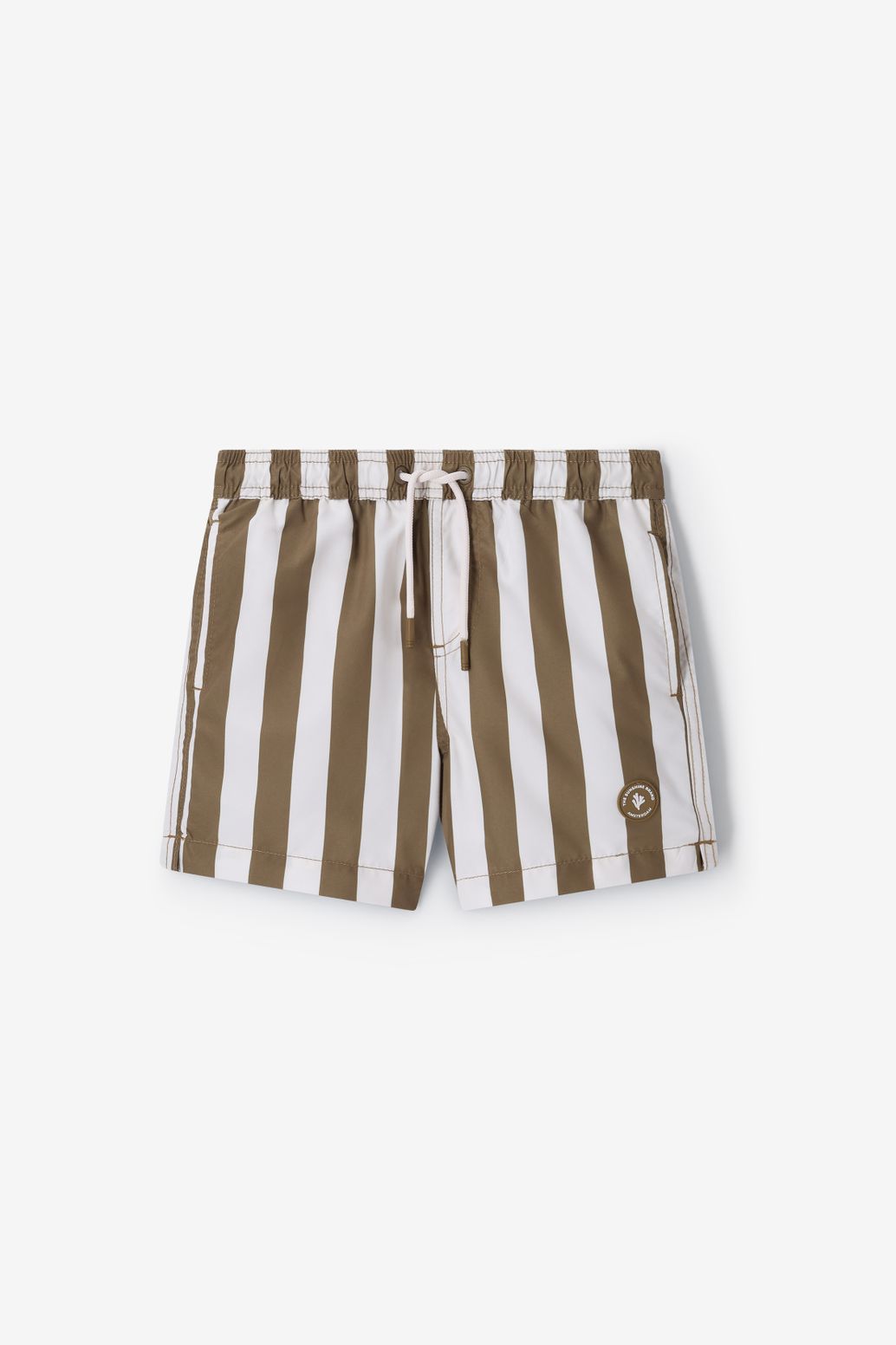 Shiwi gestreifte Badehose - braun