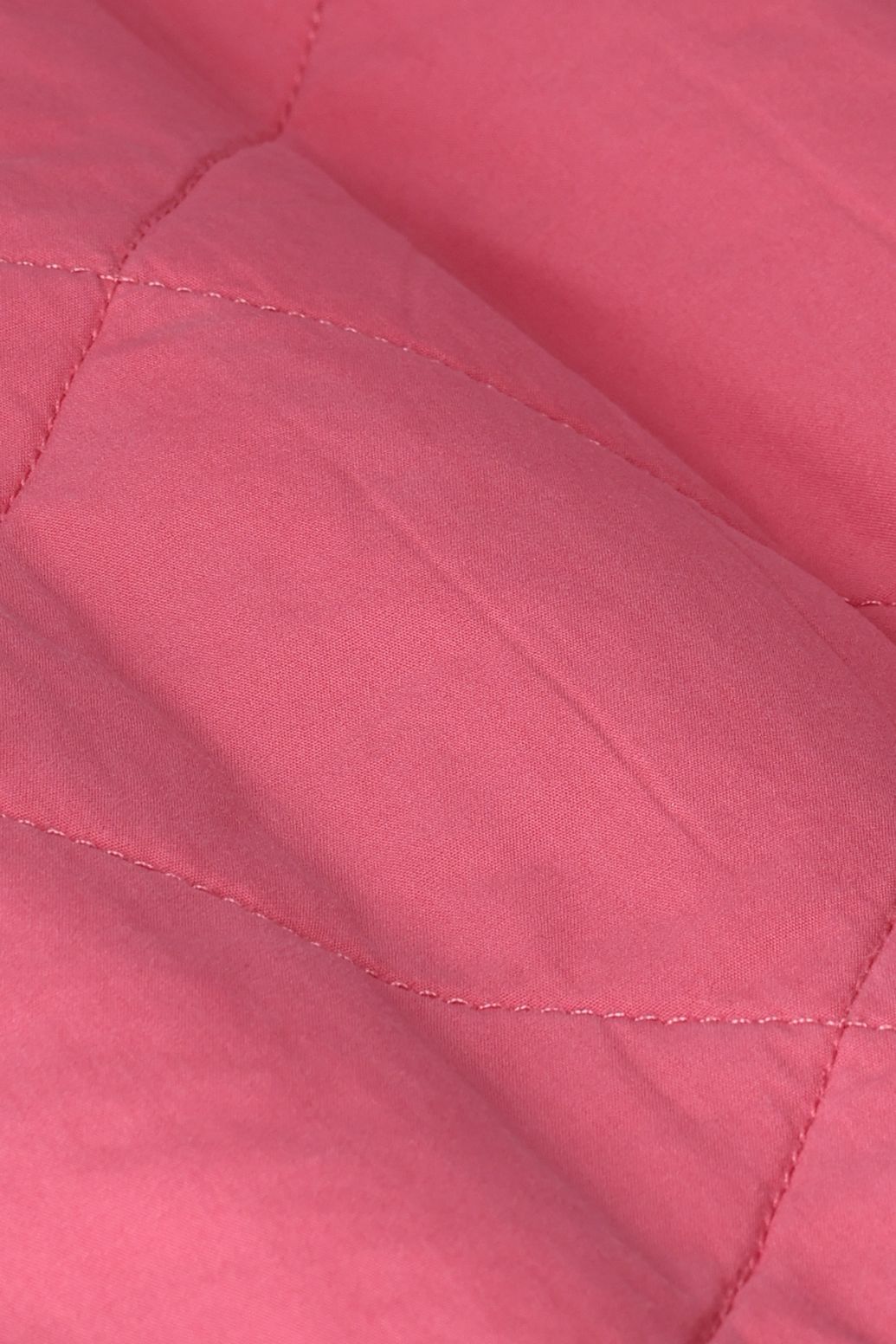 Steppjacke mit Cordkragen - rosa