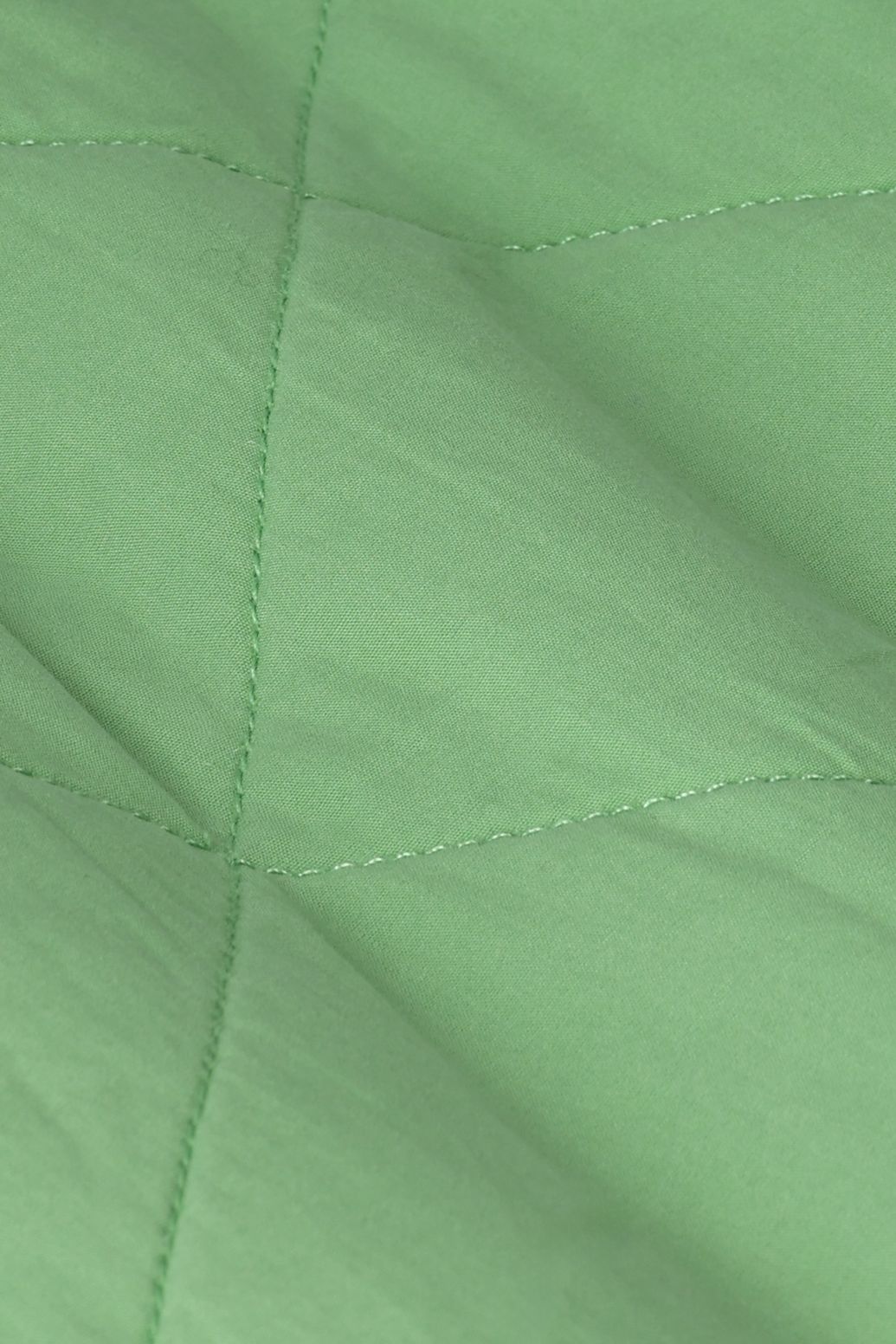 Veste matelassée avec col en velours côtelé - vert