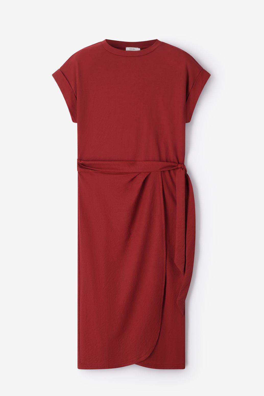 Jersey-Kleid - dunkelrot