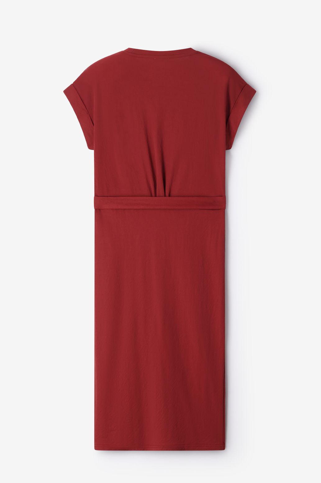 Jersey-Kleid - dunkelrot