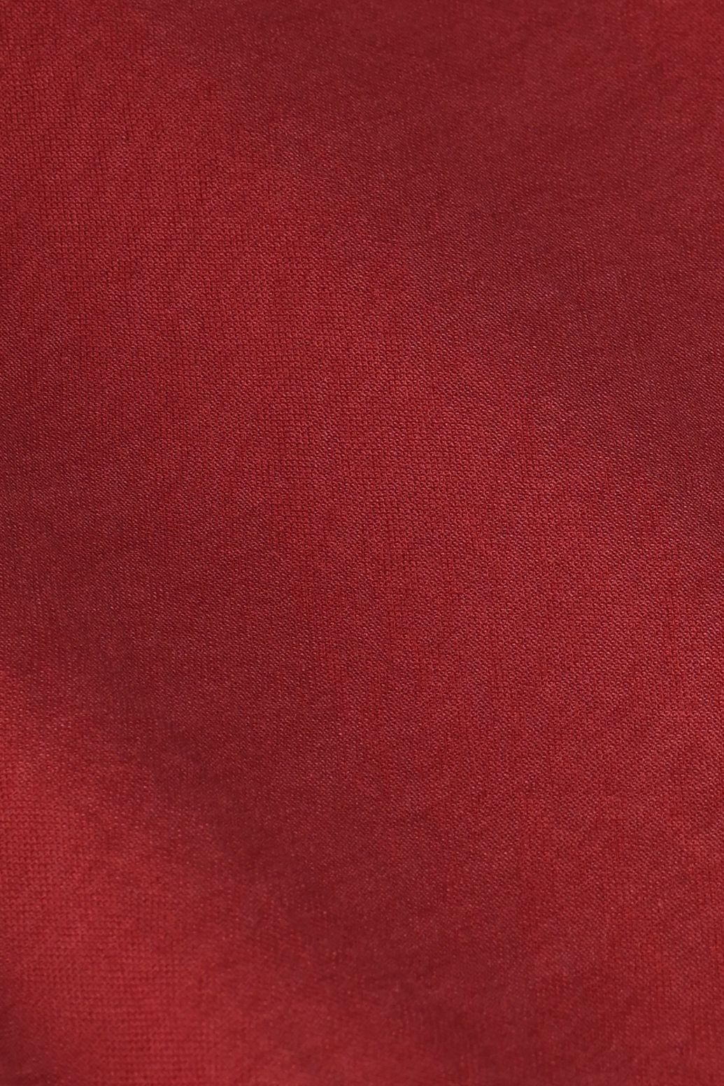 Donkerrode jersey jurk