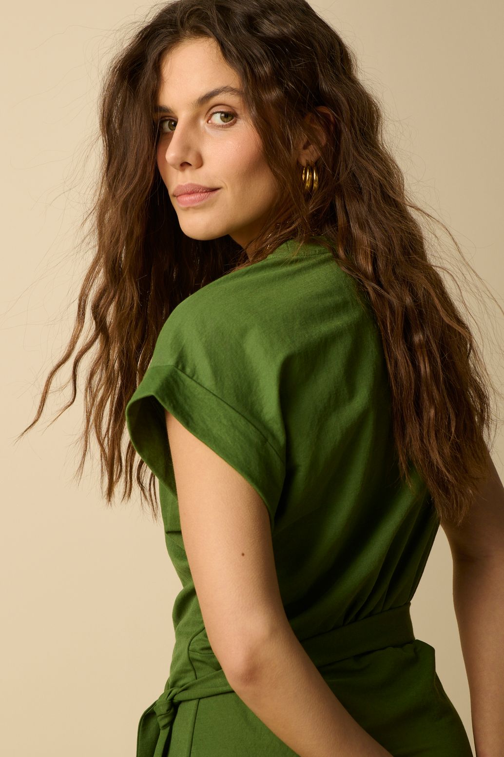 Jerseykleid - dunkelgrün