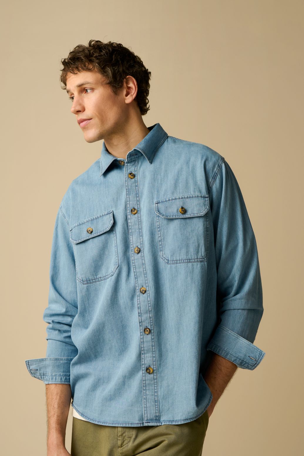 Chemise en jean - bleu clair