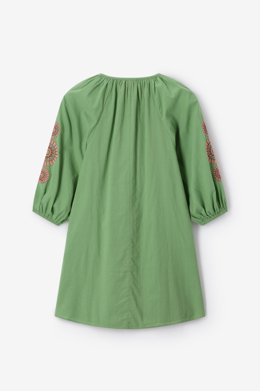 Groene jurk met embroidery