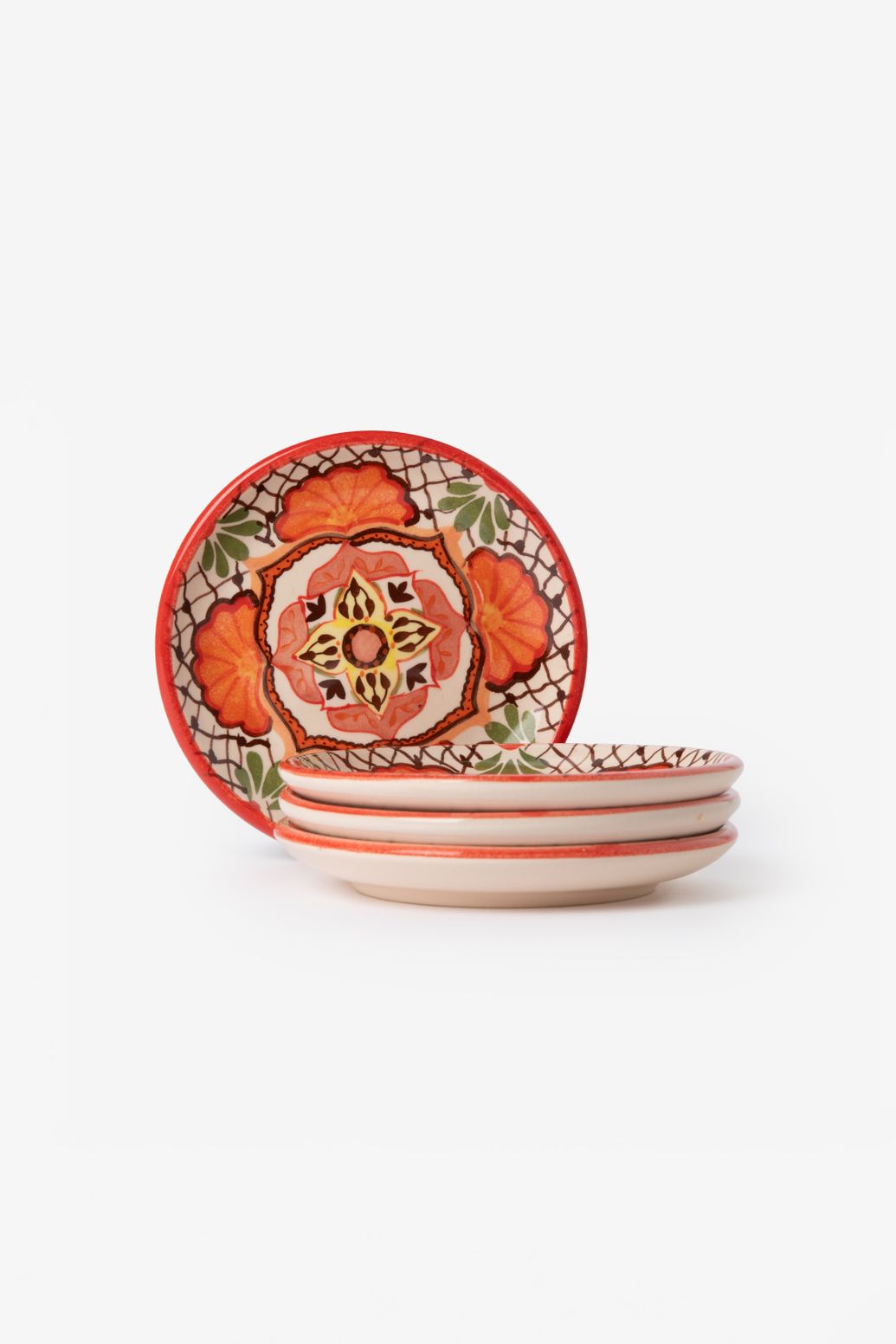 Multicolour dessertbord met bloemendessin