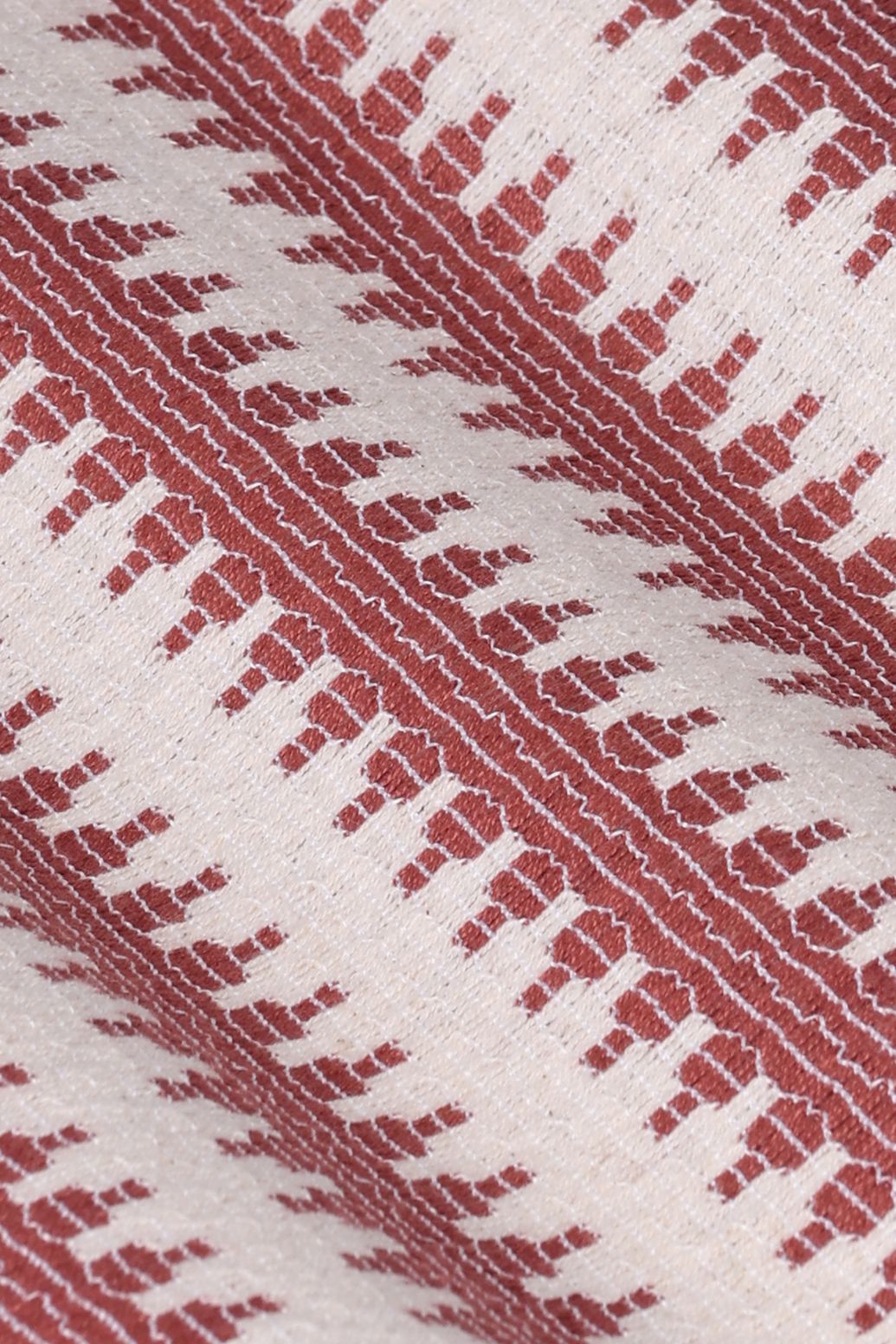 Donkerrode gehaakt overhemd